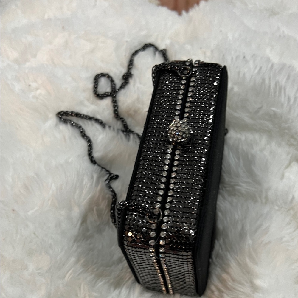 Elegant Black Rhinestone Clutch